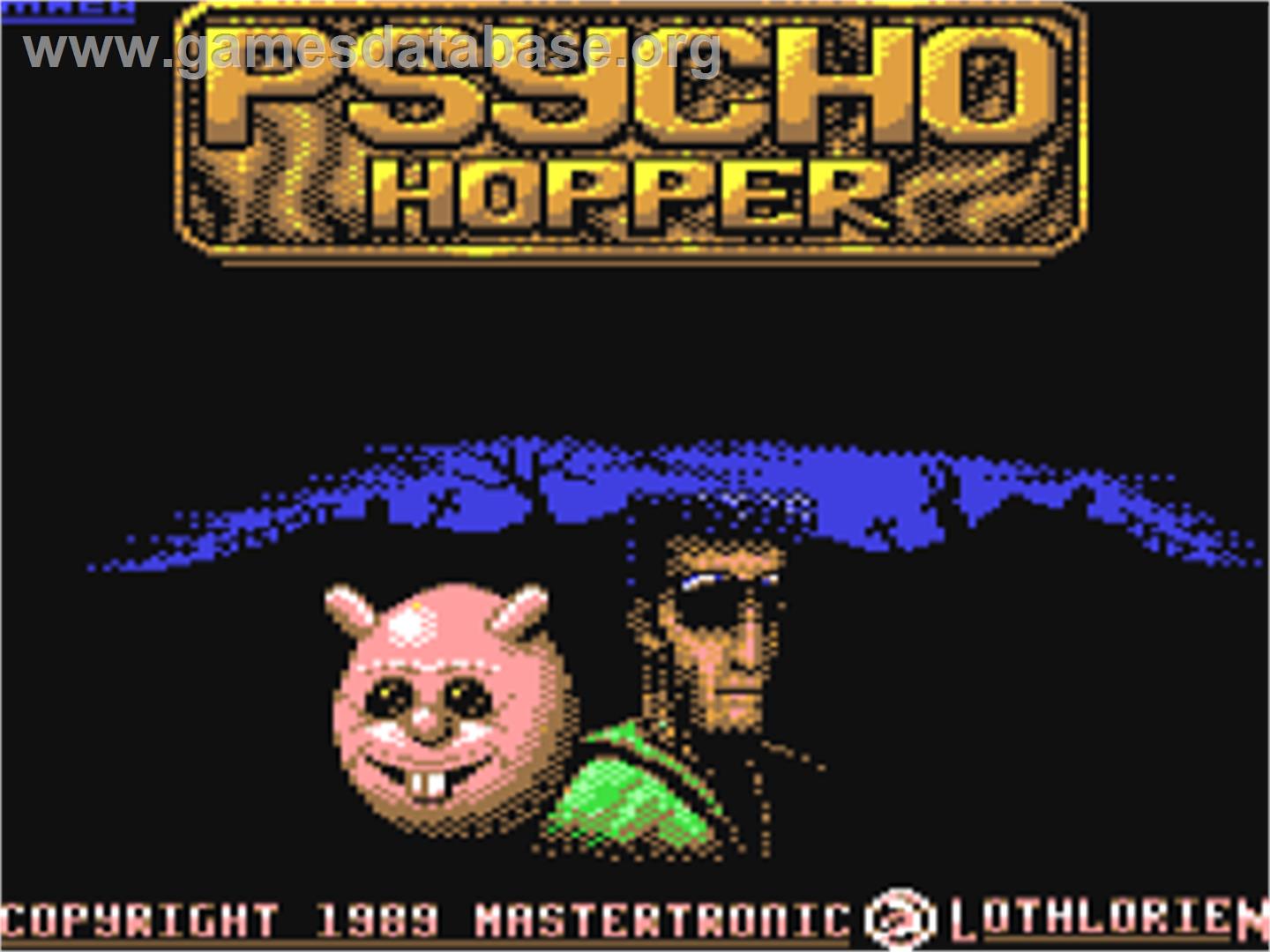 Psycho Hopper - Commodore 64 - Artwork - Title Screen