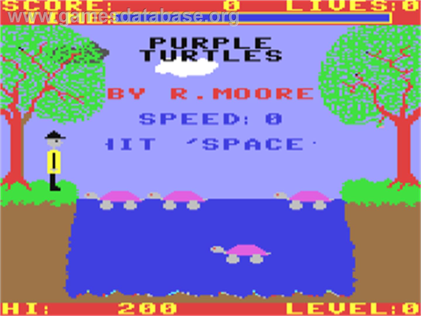 Purple Turtles - Commodore 64 - Artwork - Title Screen