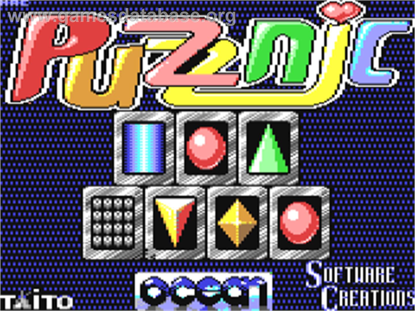 Puzznic - Commodore 64 - Artwork - Title Screen