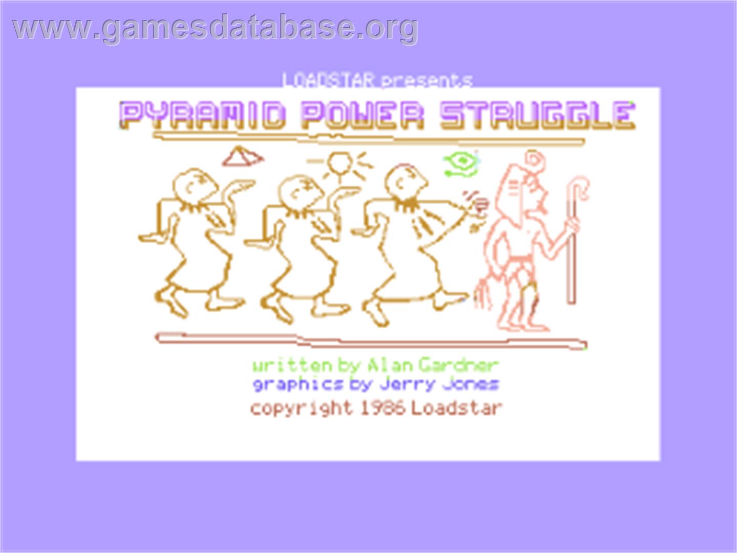 Pyramid Power Struggle - Commodore 64 - Artwork - Title Screen