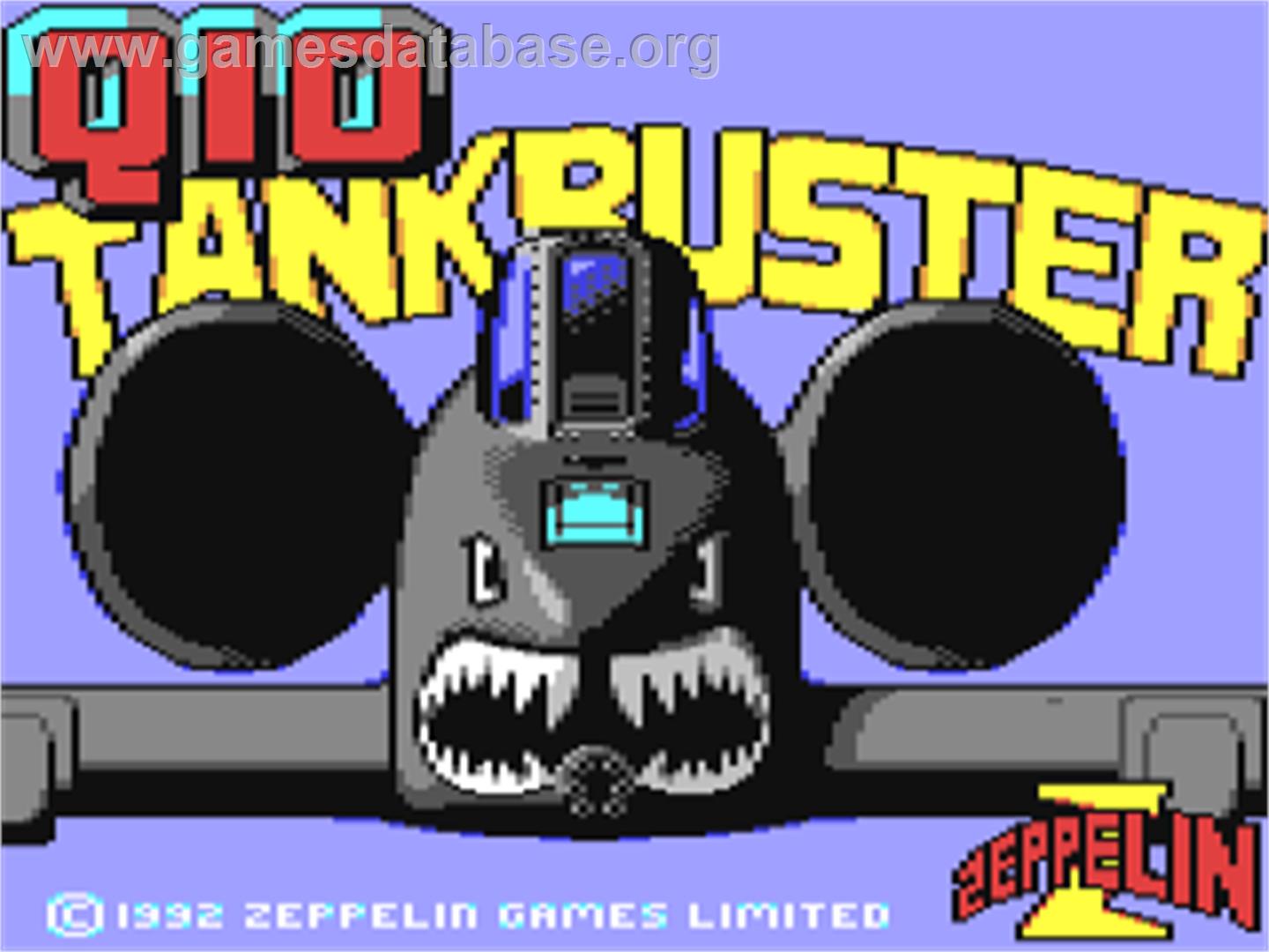 Q10 Tankbuster - Commodore 64 - Artwork - Title Screen