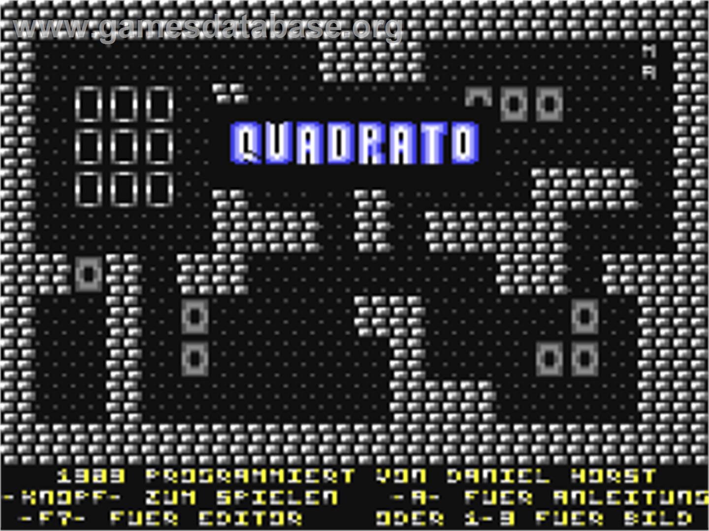 Quadrato - Commodore 64 - Artwork - Title Screen