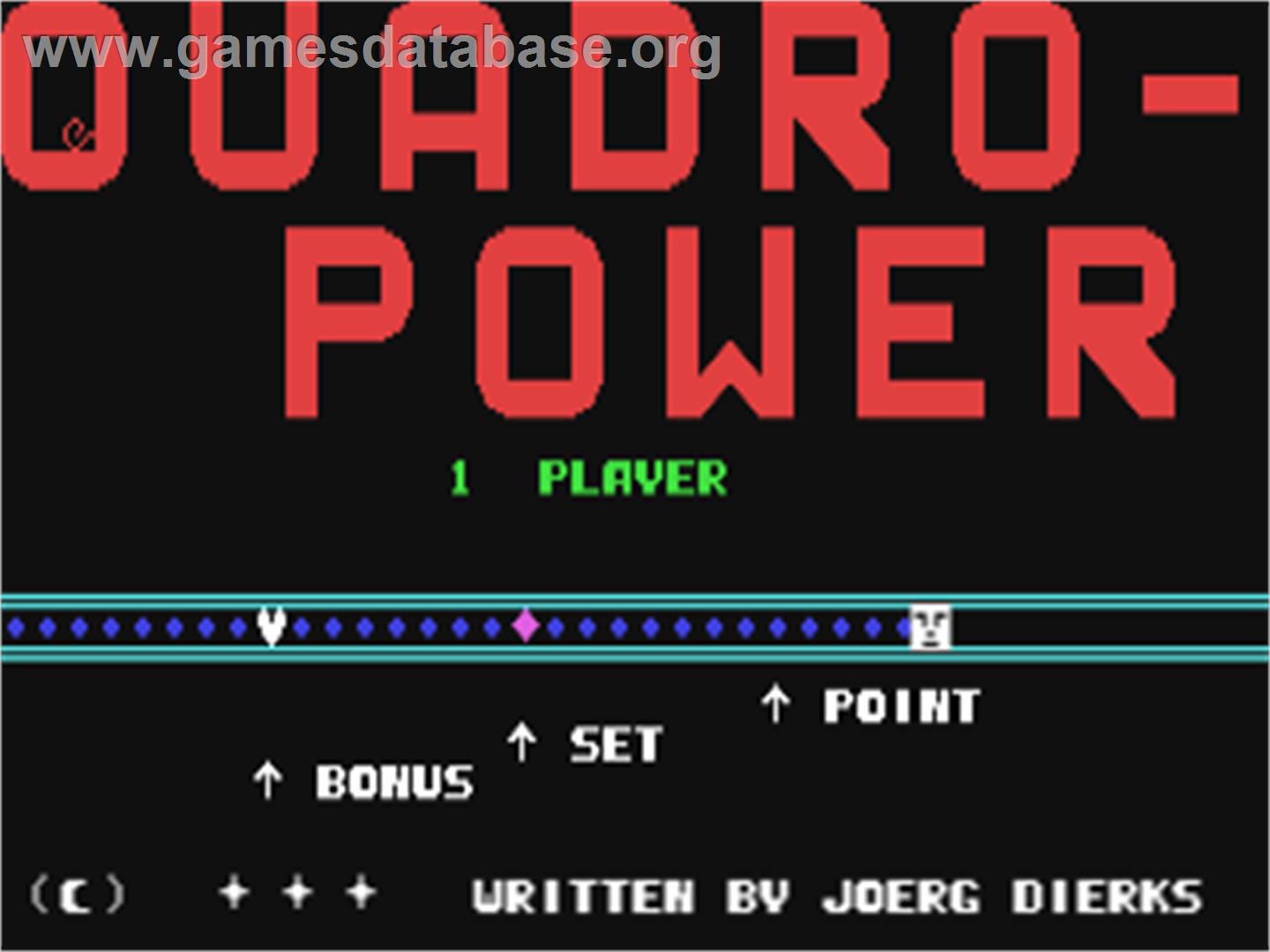 Quadro-power - Commodore 64 - Artwork - Title Screen