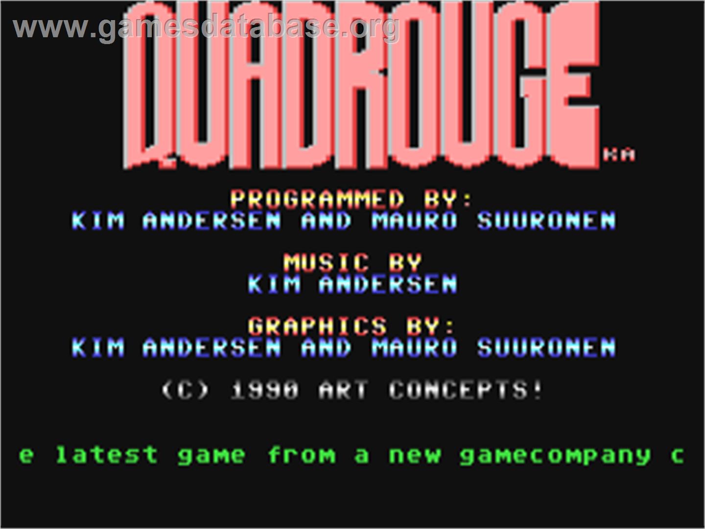 Quadrouge - Commodore 64 - Artwork - Title Screen