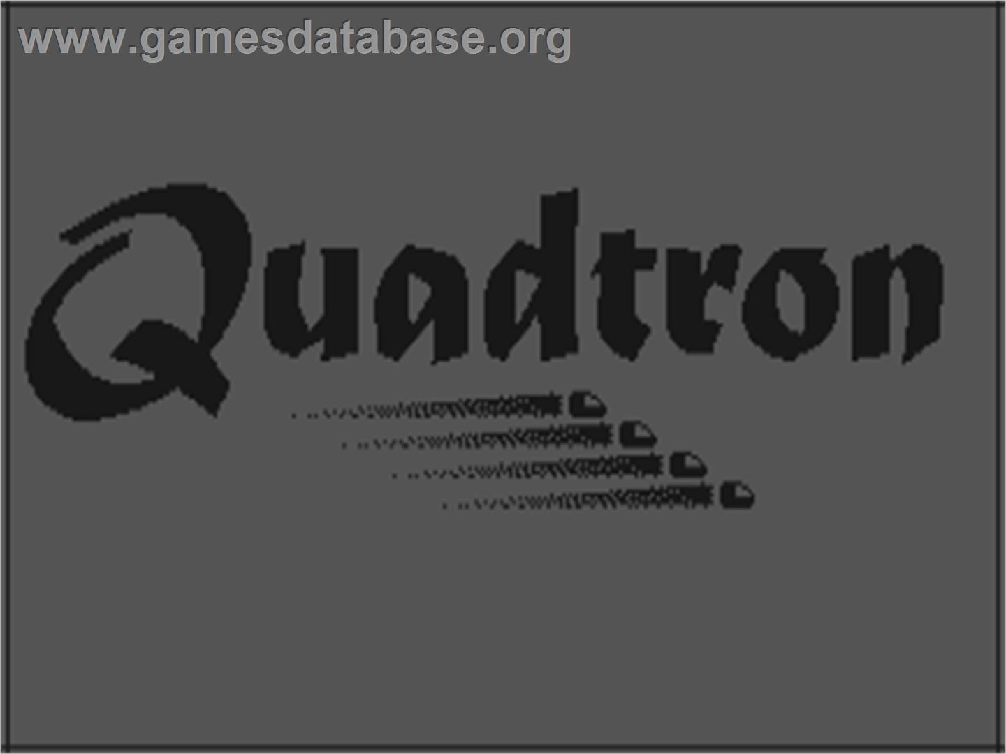 Quadtron - Commodore 64 - Artwork - Title Screen