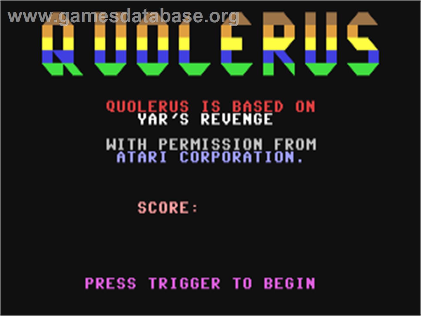 Quolerus - Commodore 64 - Artwork - Title Screen