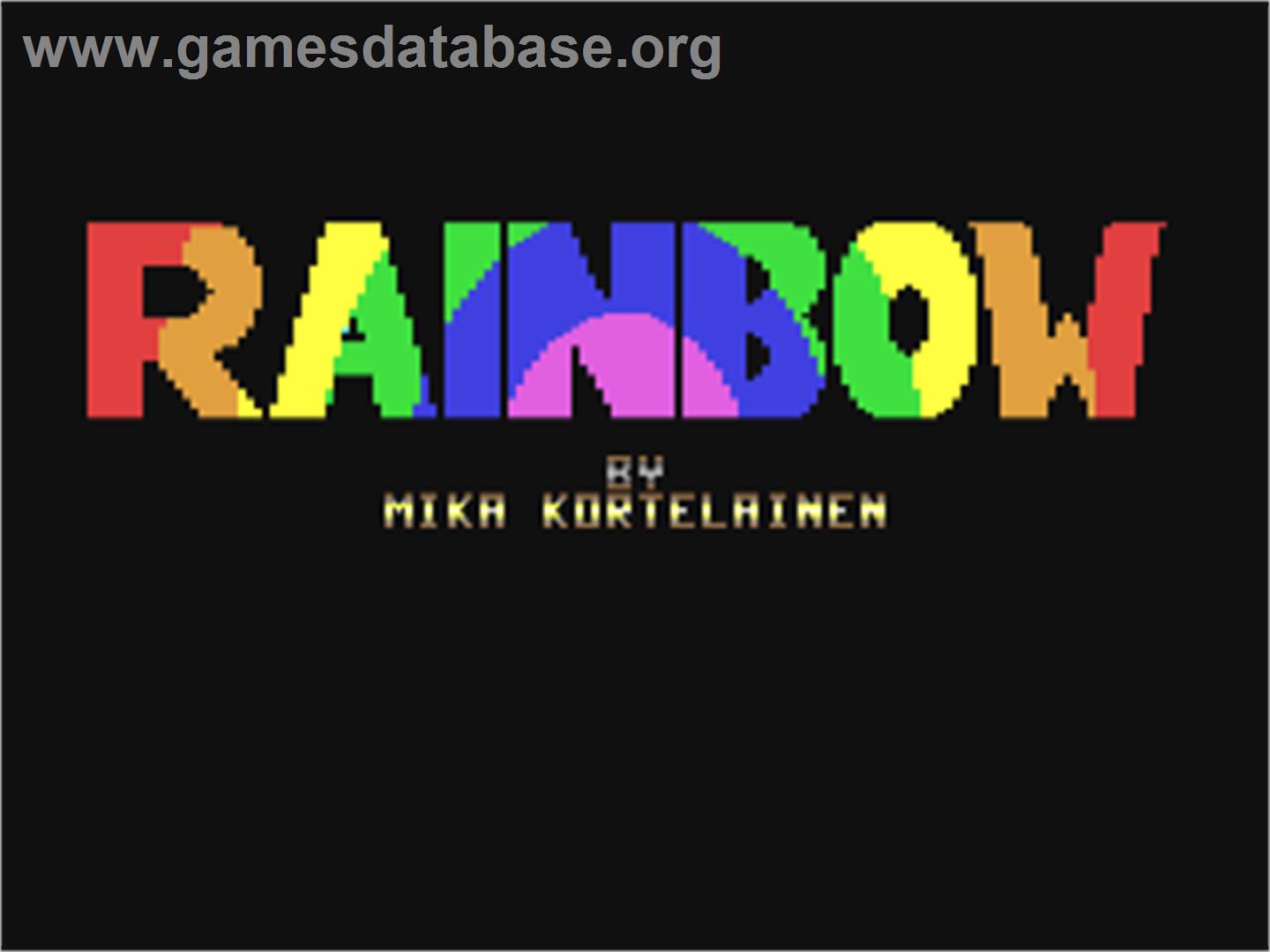 Rainbow - Commodore 64 - Artwork - Title Screen