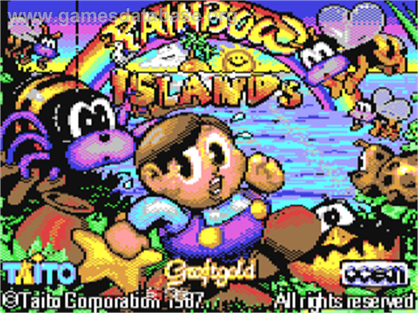 Rainbow Islands - Commodore 64 - Artwork - Title Screen