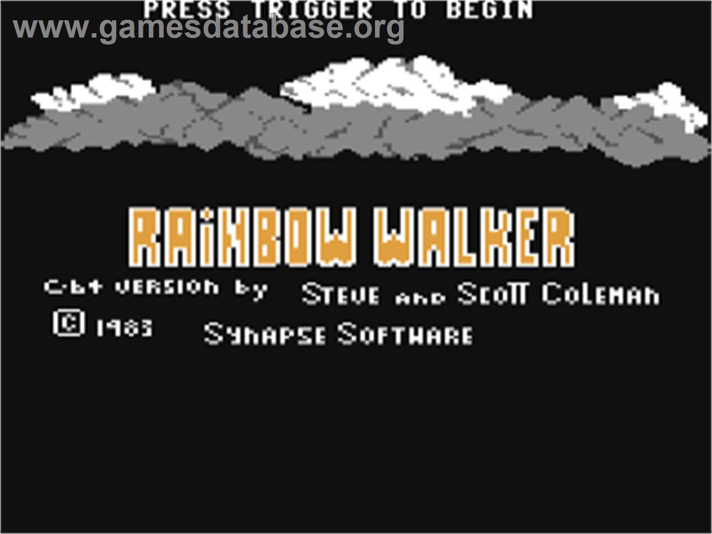Rainbow Walker - Commodore 64 - Artwork - Title Screen