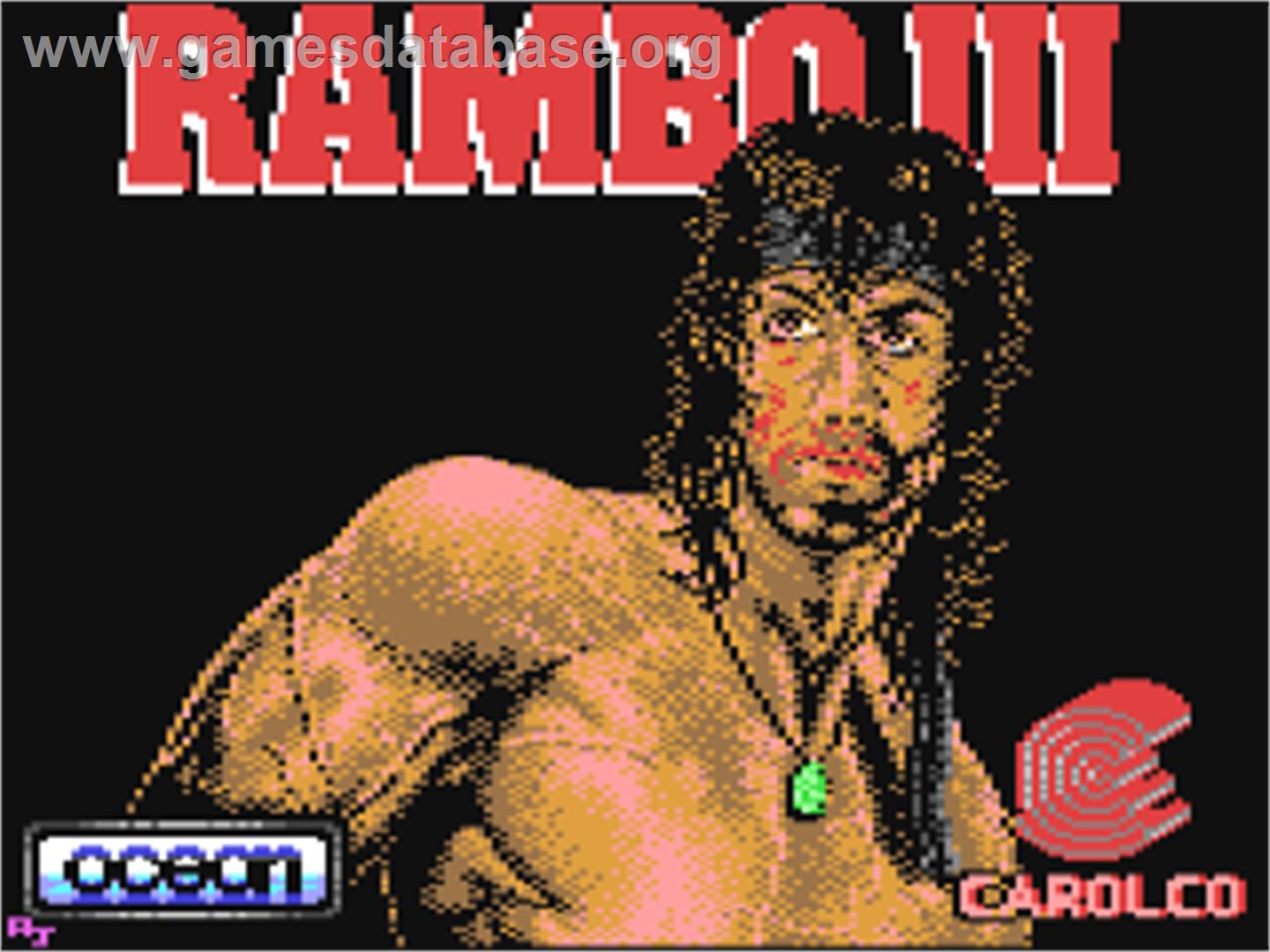 Rambo III - Commodore 64 - Artwork - Title Screen