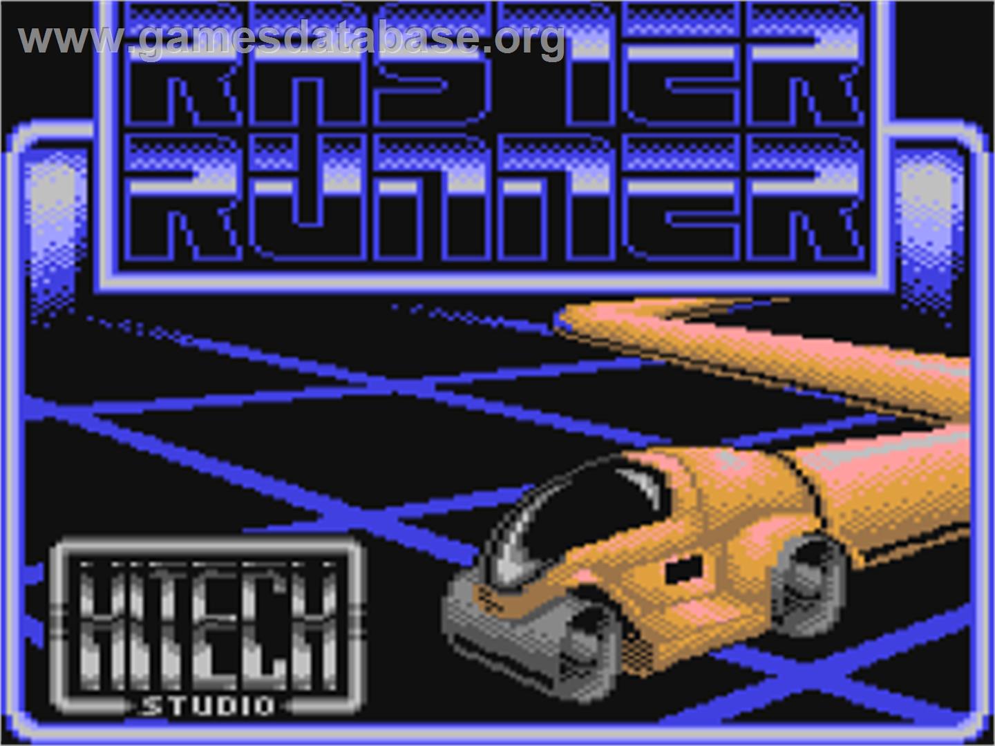 Raster Runner - Commodore 64 - Artwork - Title Screen
