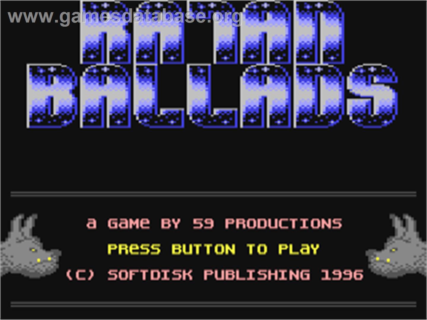 Ratan Ballads - Commodore 64 - Artwork - Title Screen