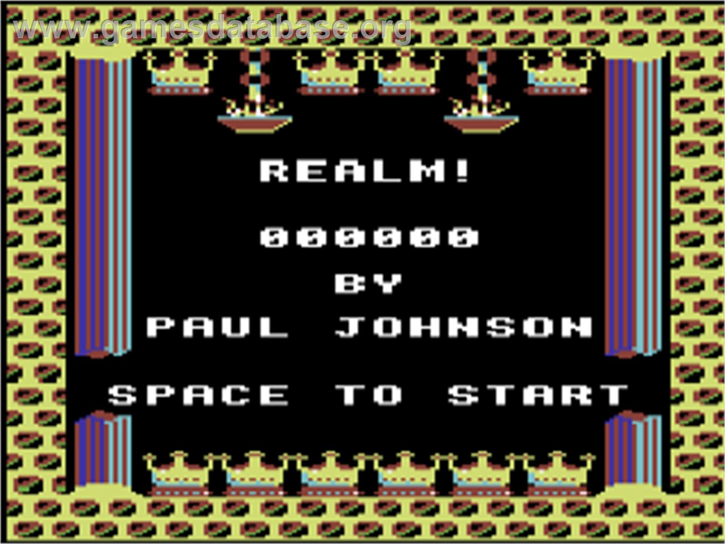 Realm - Commodore 64 - Artwork - Title Screen