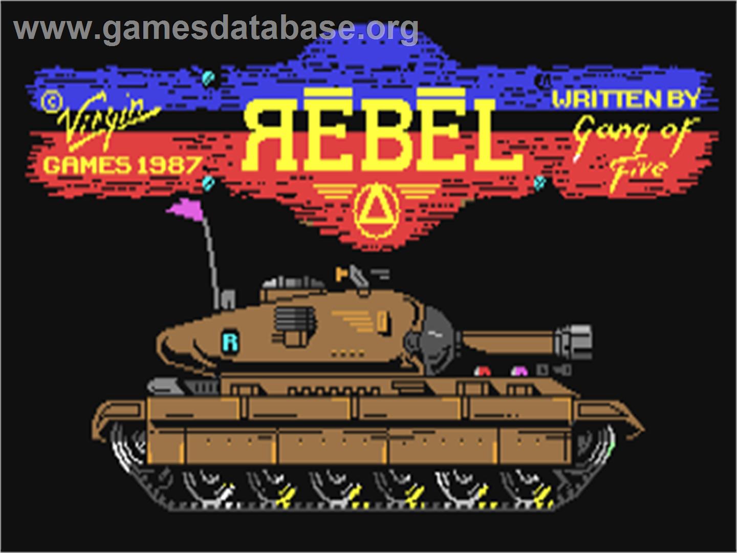 Rebel - Commodore 64 - Artwork - Title Screen