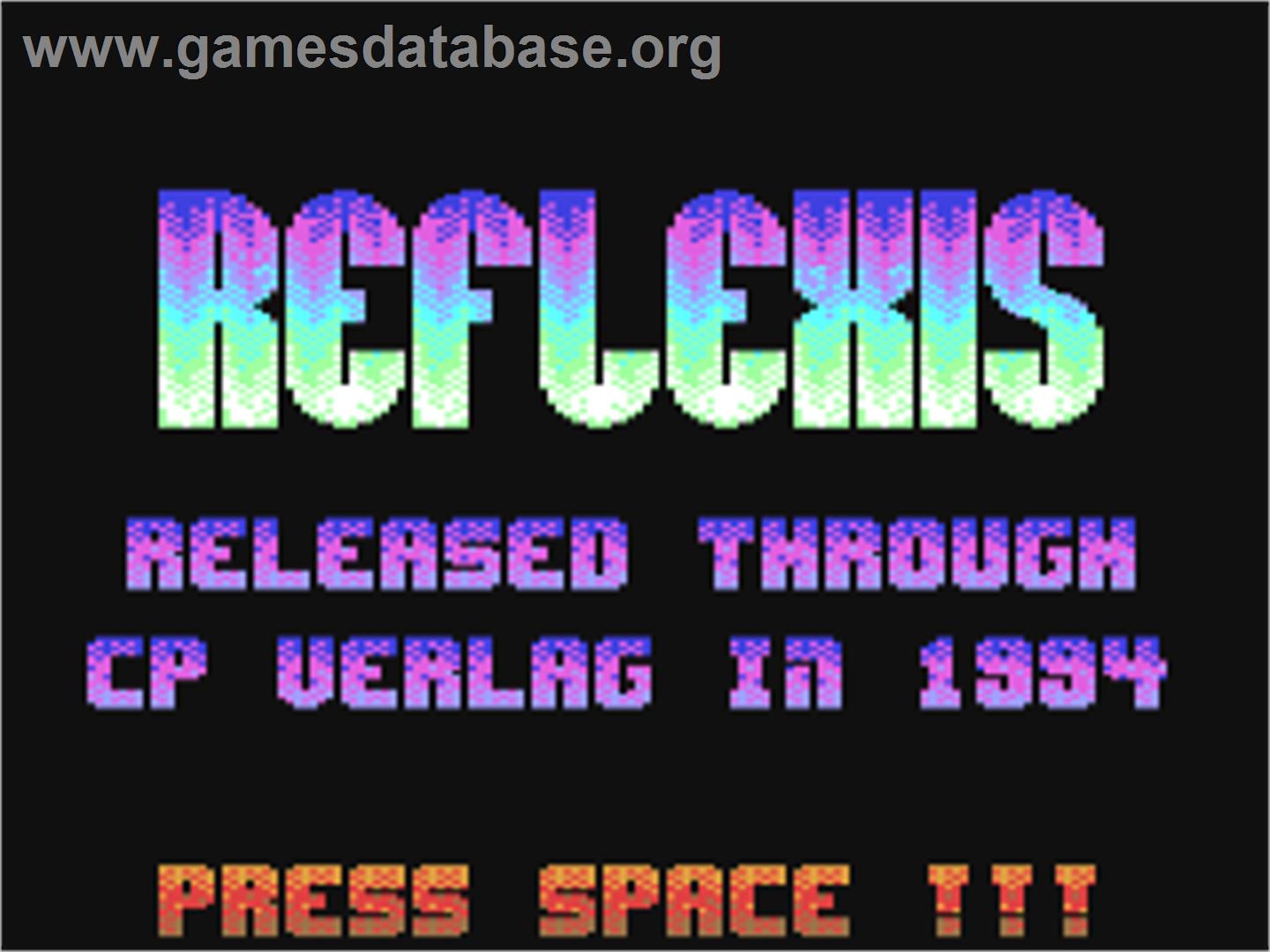 Reflexis - Commodore 64 - Artwork - Title Screen