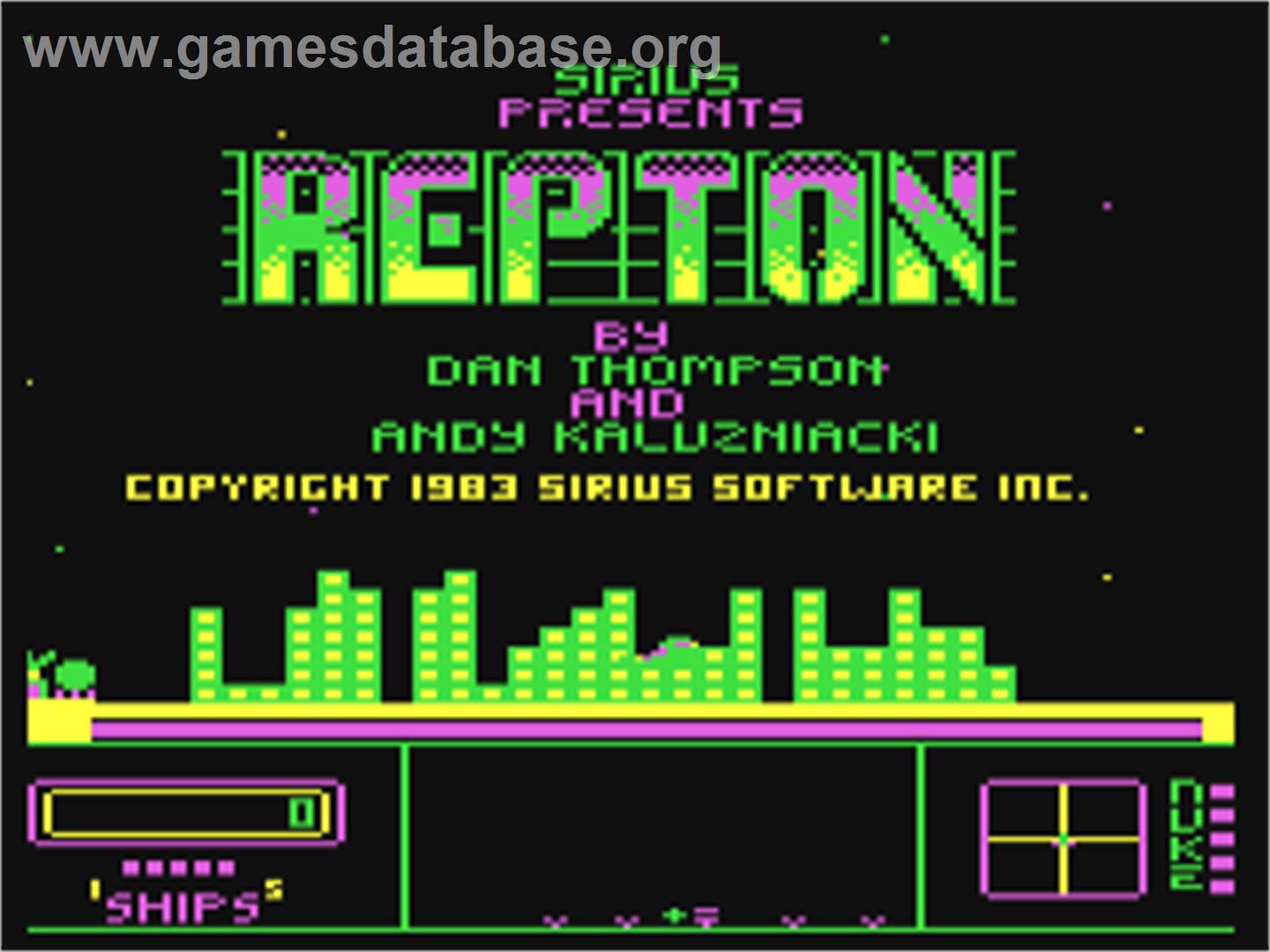 Repton - Commodore 64 - Artwork - Title Screen