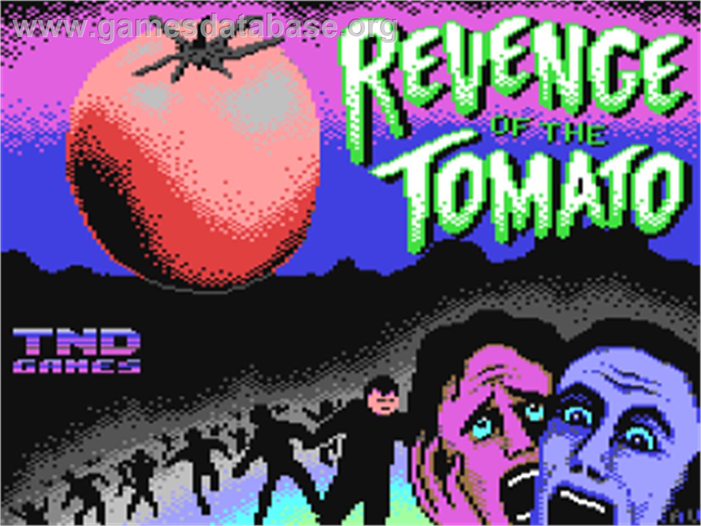 Revenge Of The Tomato - Commodore 64 - Artwork - Title Screen