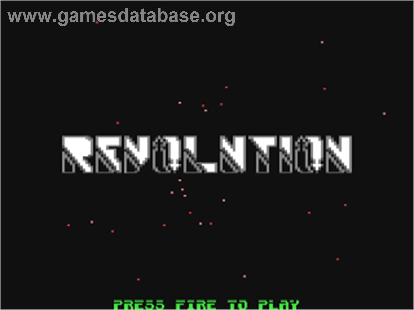 Revolution - Commodore 64 - Artwork - Title Screen