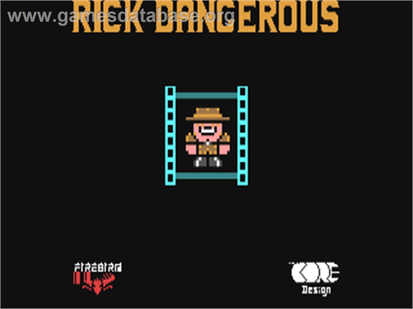 Rick Dangerous - Commodore 64 - Artwork - Title Screen