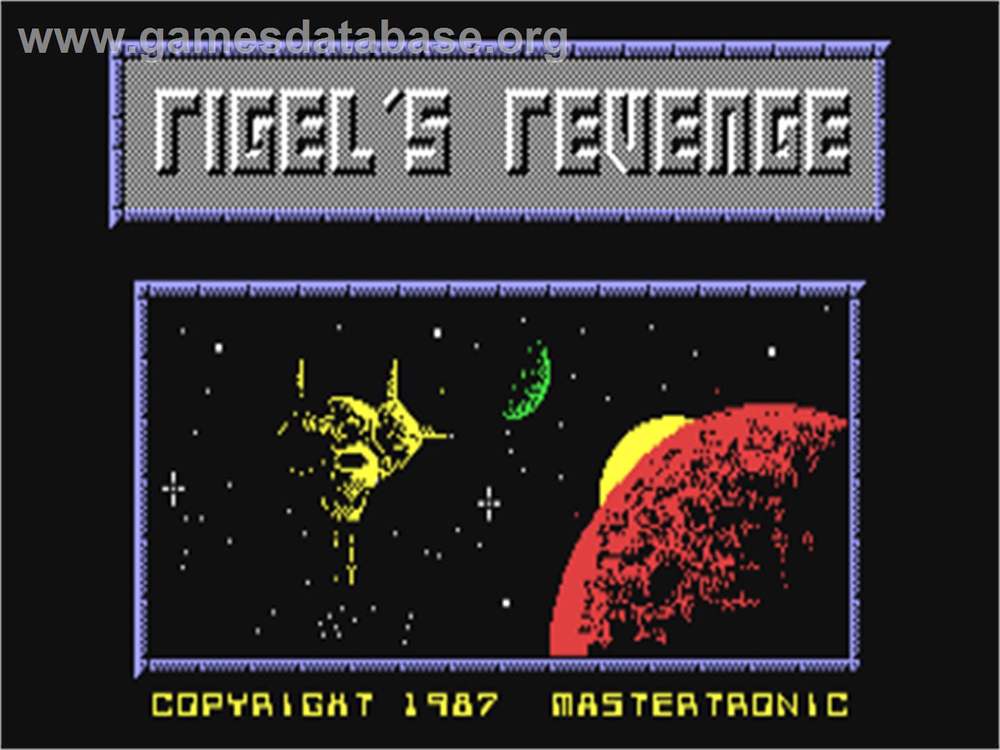 Rigel's Revenge - Commodore 64 - Artwork - Title Screen