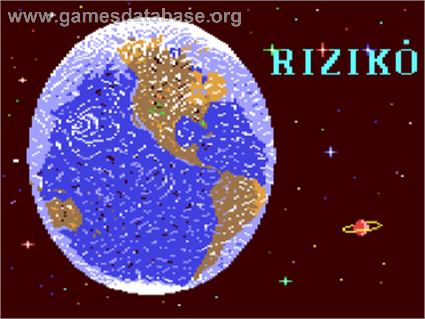 Risk (ArtGame) - Commodore 64 - Artwork - Title Screen