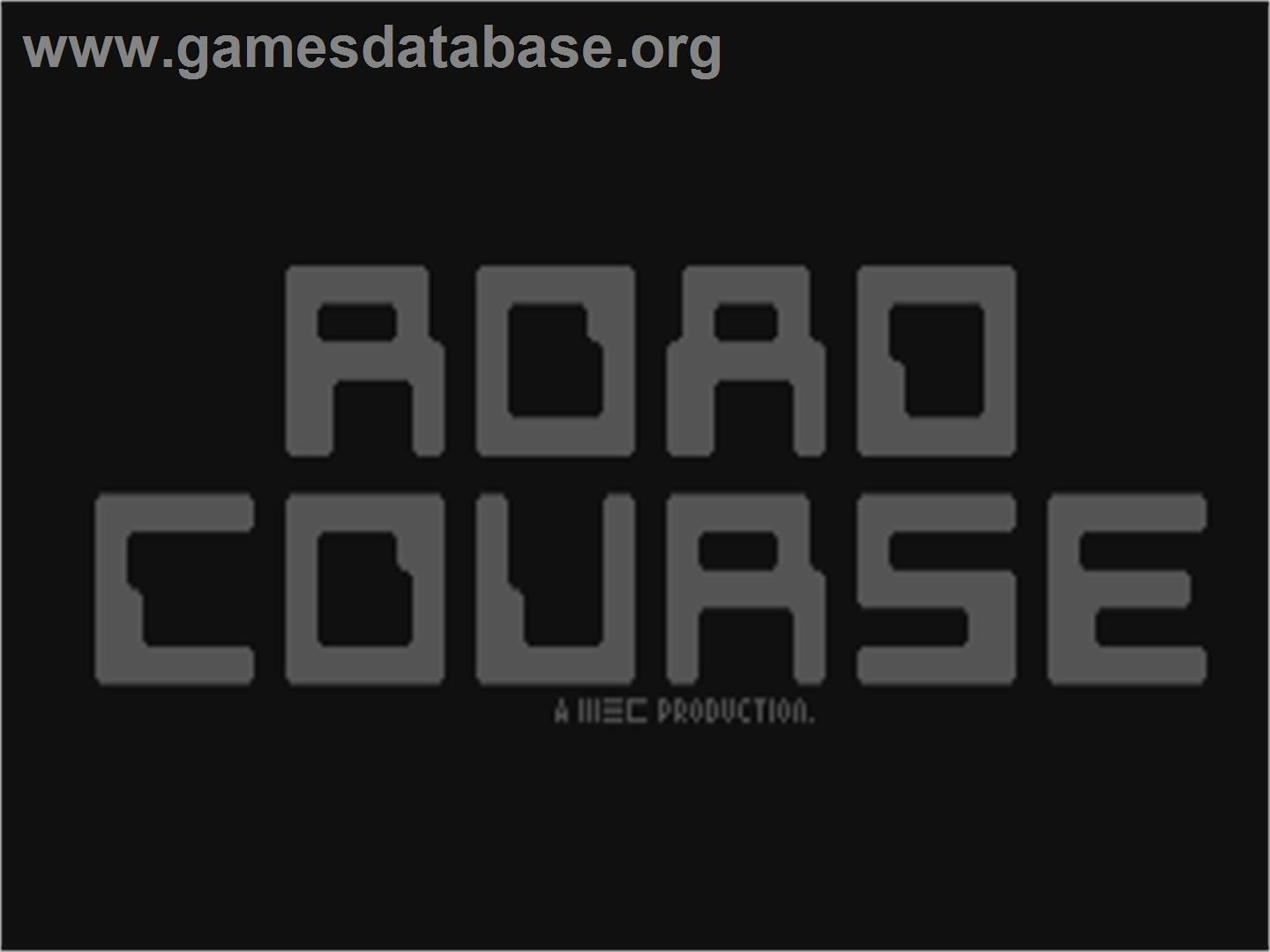 Road Course - Commodore 64 - Artwork - Title Screen