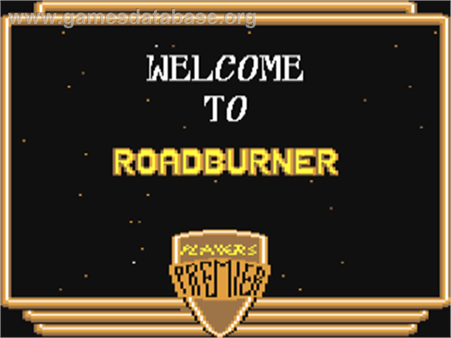 Roadburner - Commodore 64 - Artwork - Title Screen
