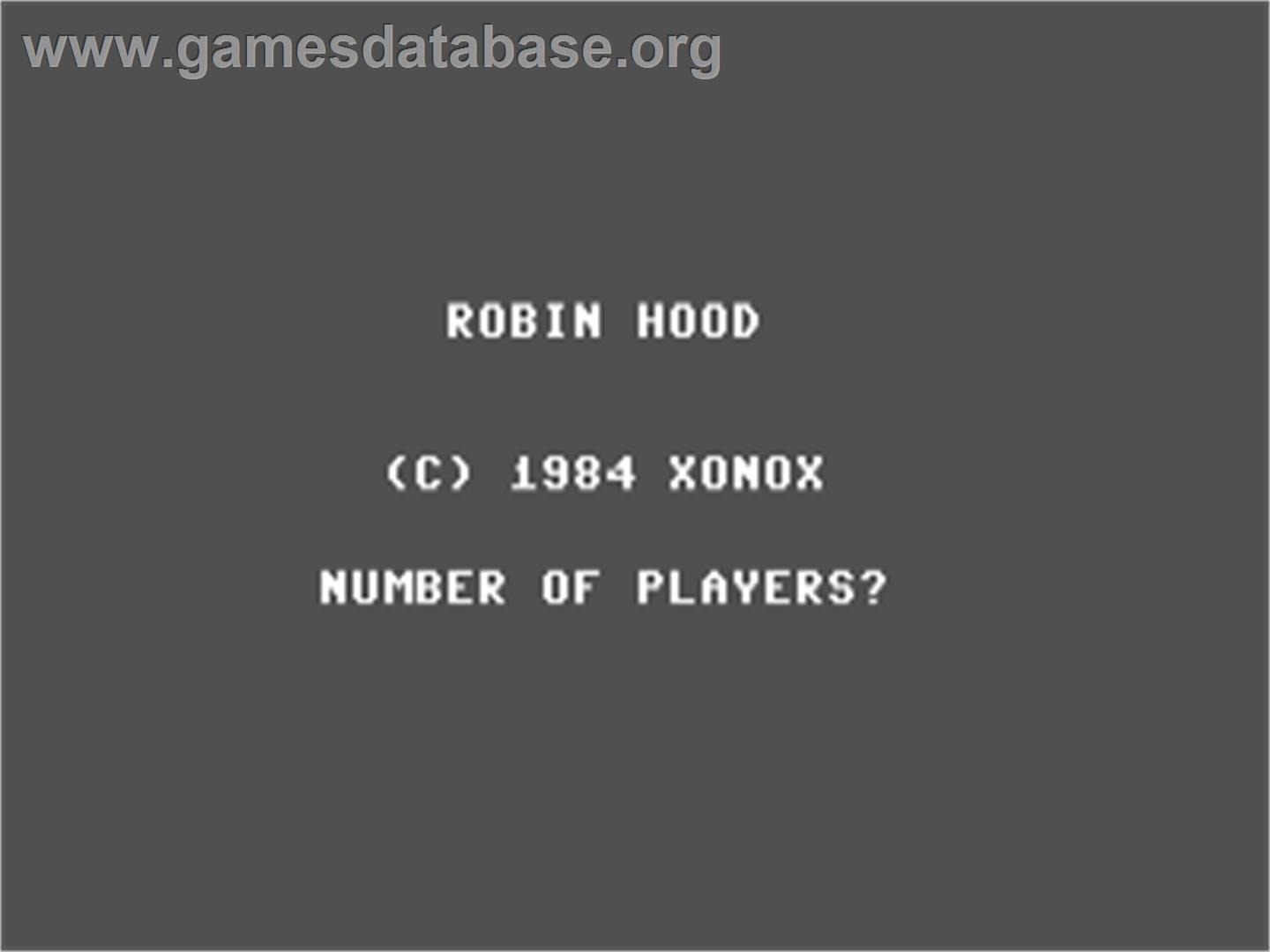Robin Hood - Commodore 64 - Artwork - Title Screen