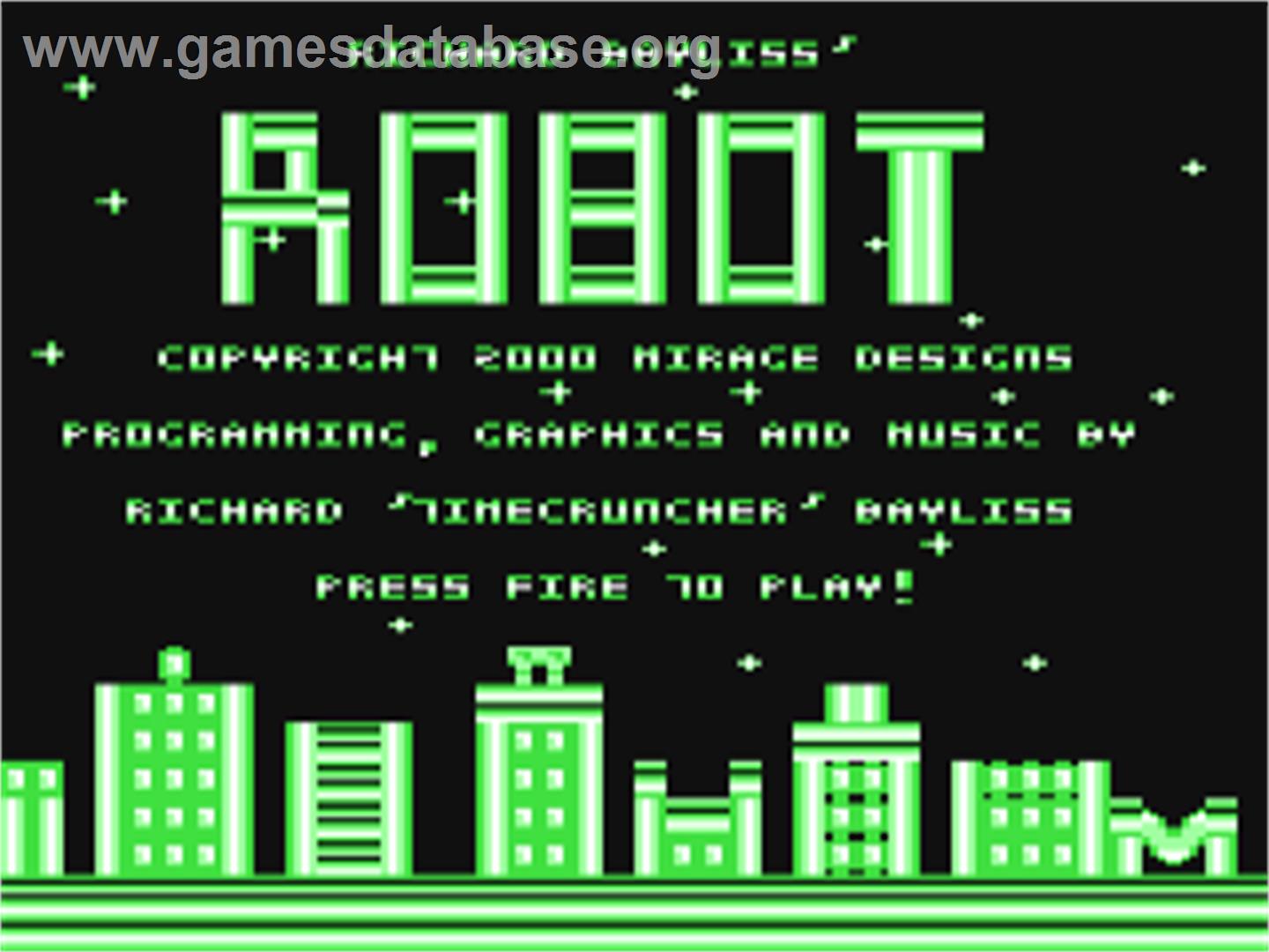 Robot (2000) - Commodore 64 - Artwork - Title Screen