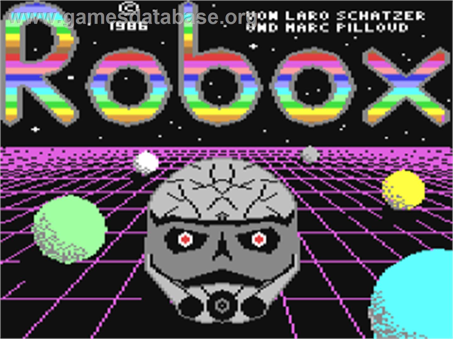 Robox (Magna Media) - Commodore 64 - Artwork - Title Screen