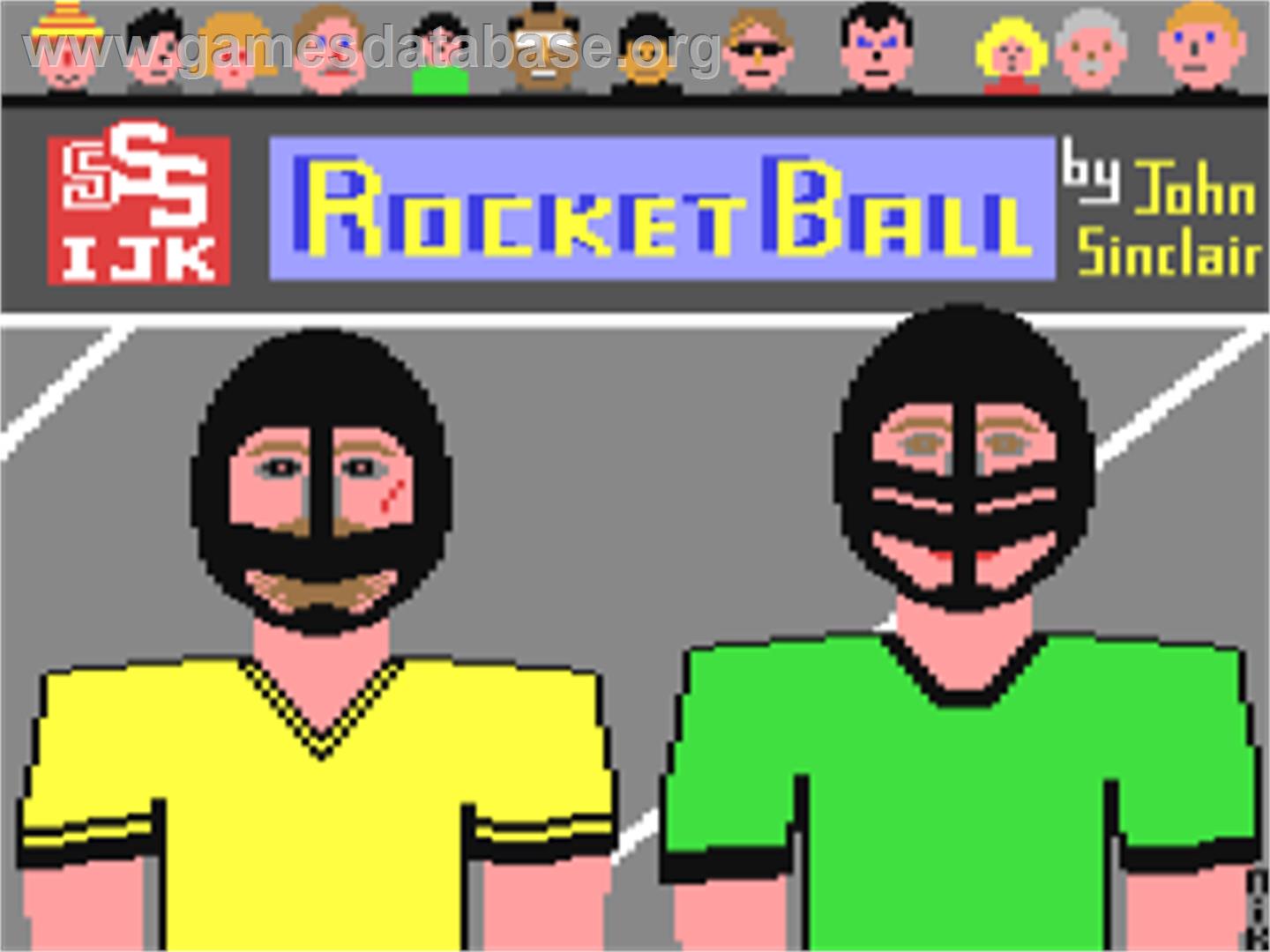 Rocket Ball - Commodore 64 - Artwork - Title Screen