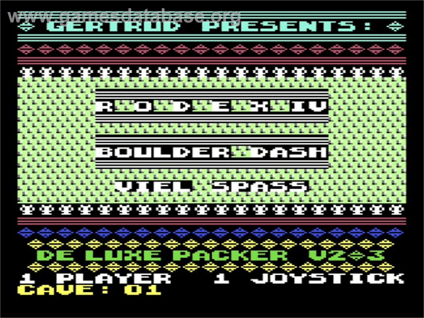 Rodex 4 - Commodore 64 - Artwork - Title Screen