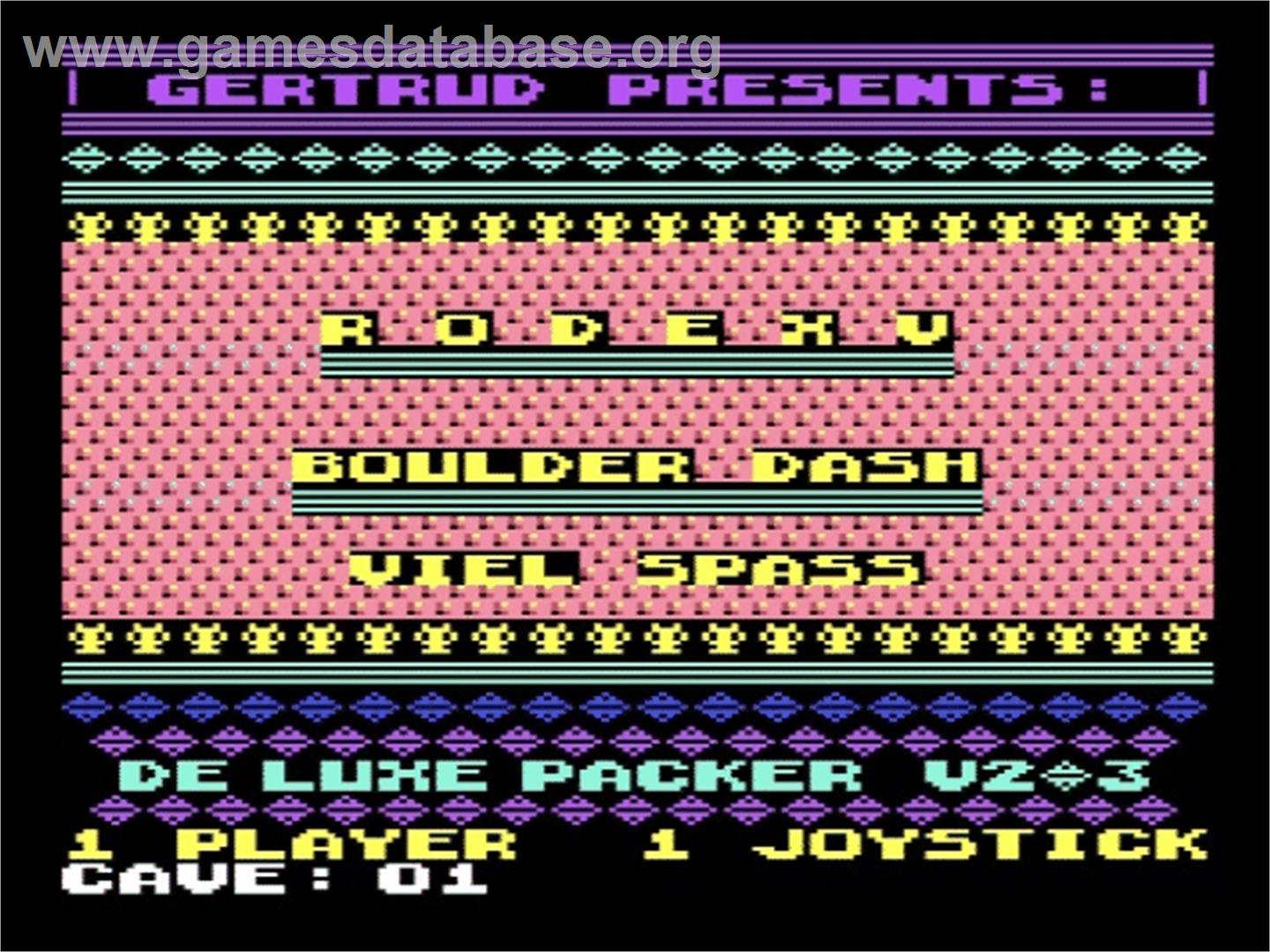 Rodex 5 - Commodore 64 - Artwork - Title Screen