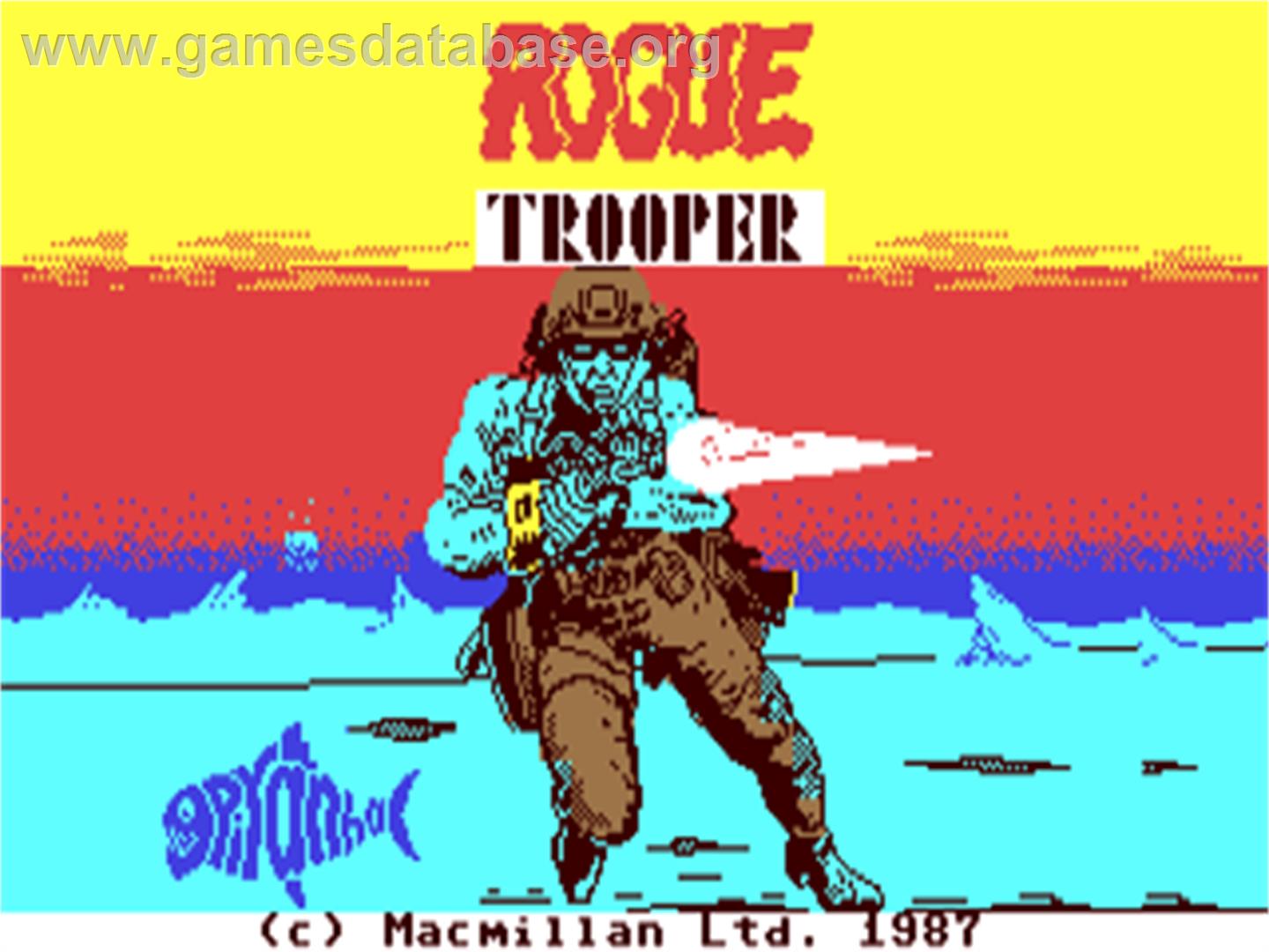 Rogue Trooper - Commodore 64 - Artwork - Title Screen
