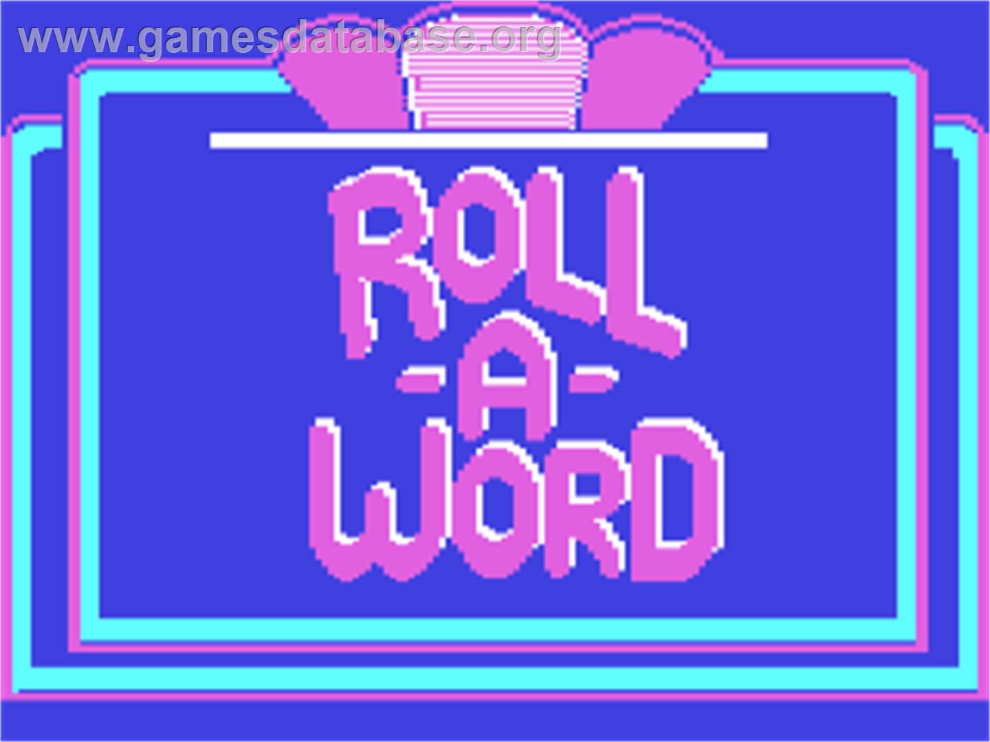 Roll-a-word - Commodore 64 - Artwork - Title Screen