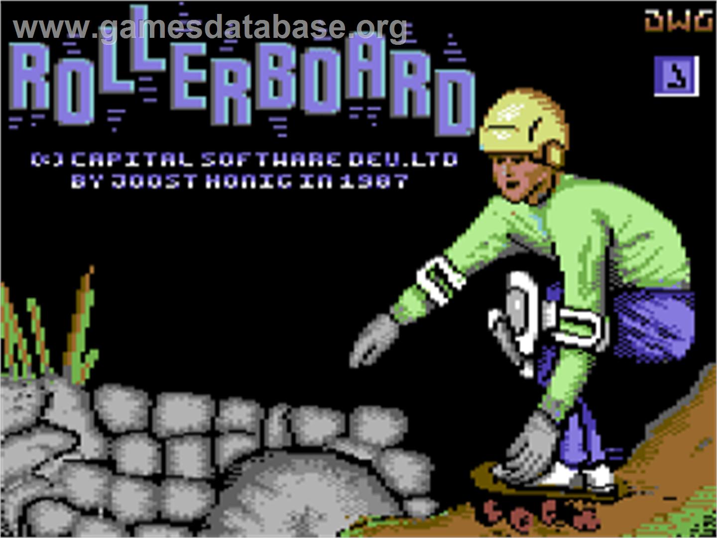Rollerboard - Commodore 64 - Artwork - Title Screen