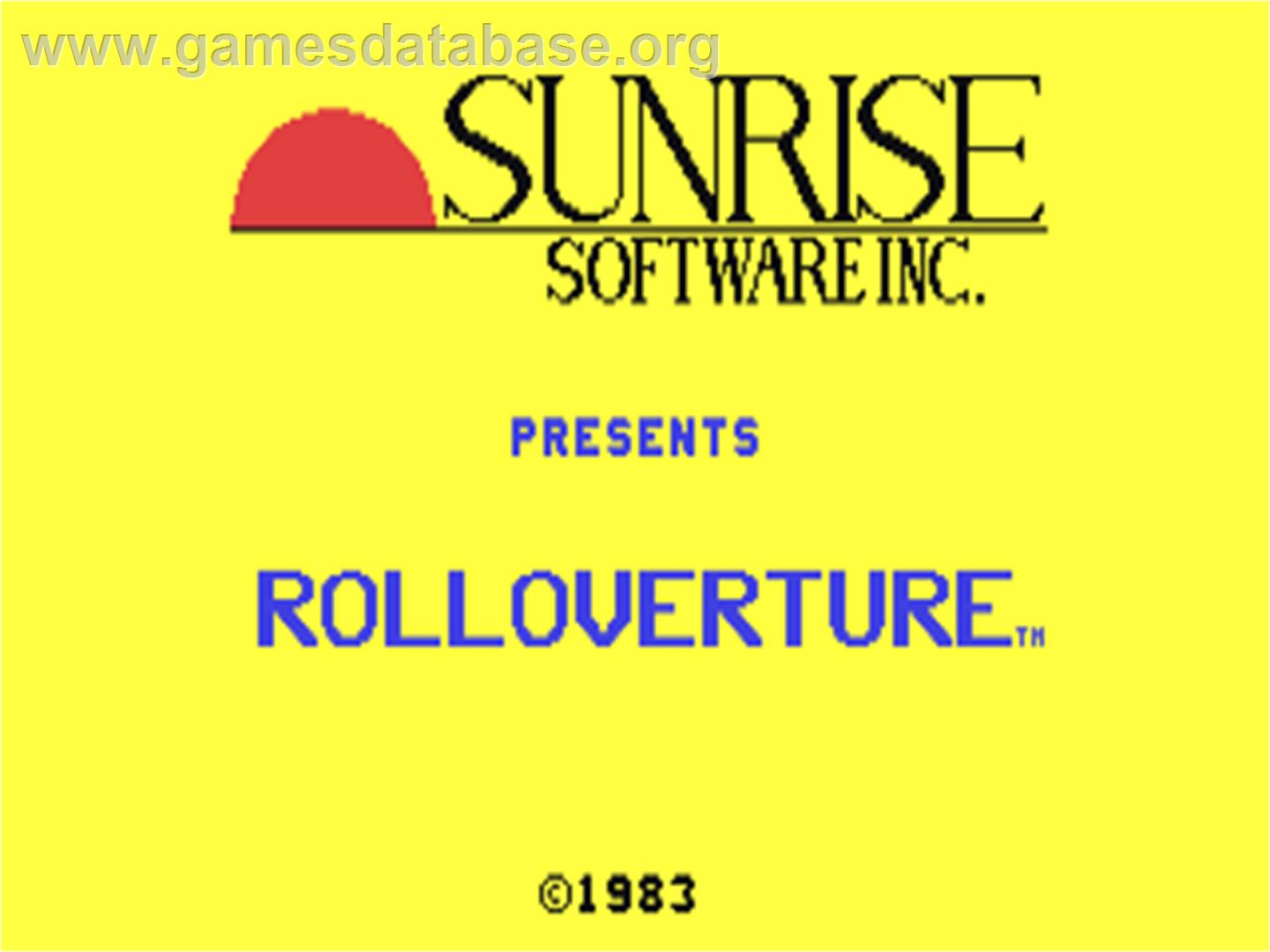 Rolloverture - Commodore 64 - Artwork - Title Screen