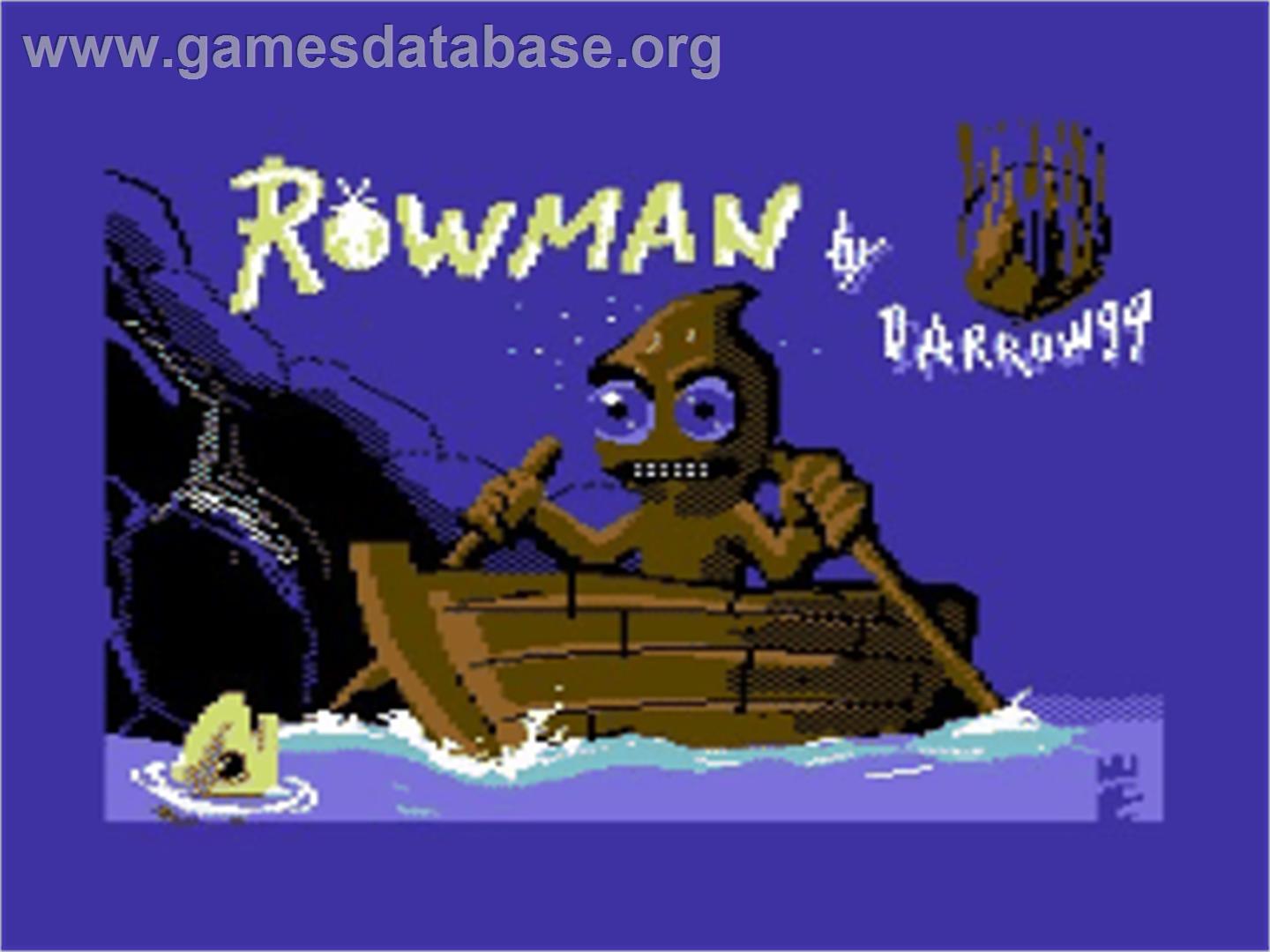 Rowman - Commodore 64 - Artwork - Title Screen