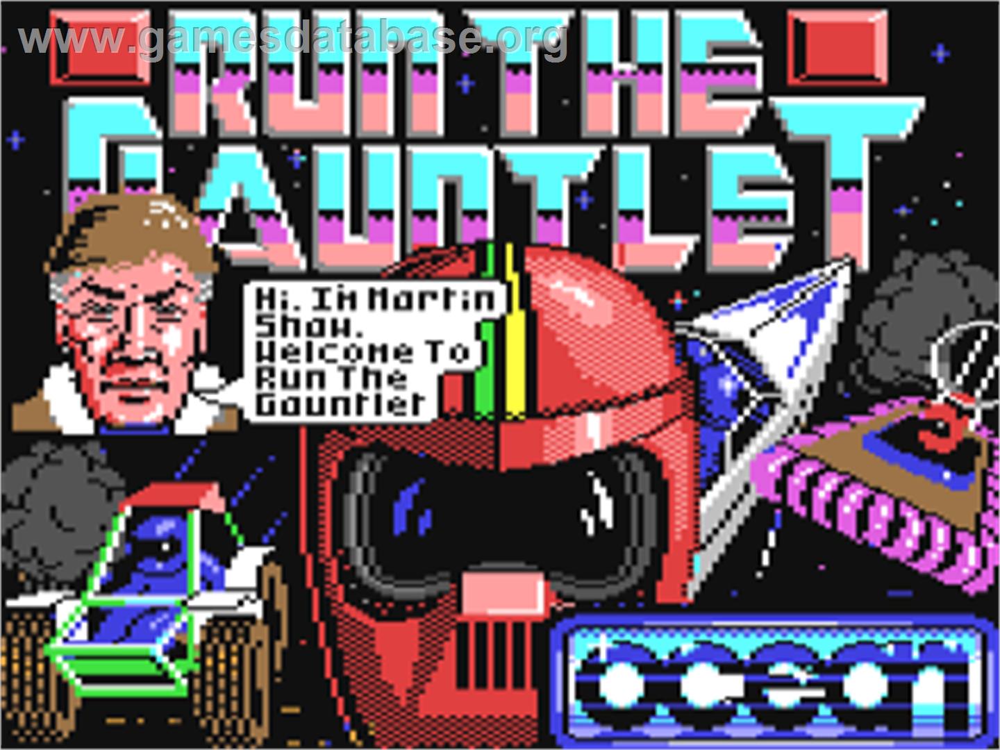 Run the Gauntlet - Commodore 64 - Artwork - Title Screen
