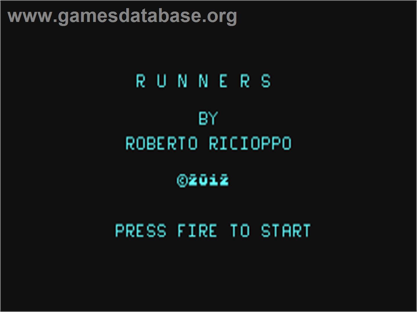 Runners - Commodore 64 - Artwork - Title Screen