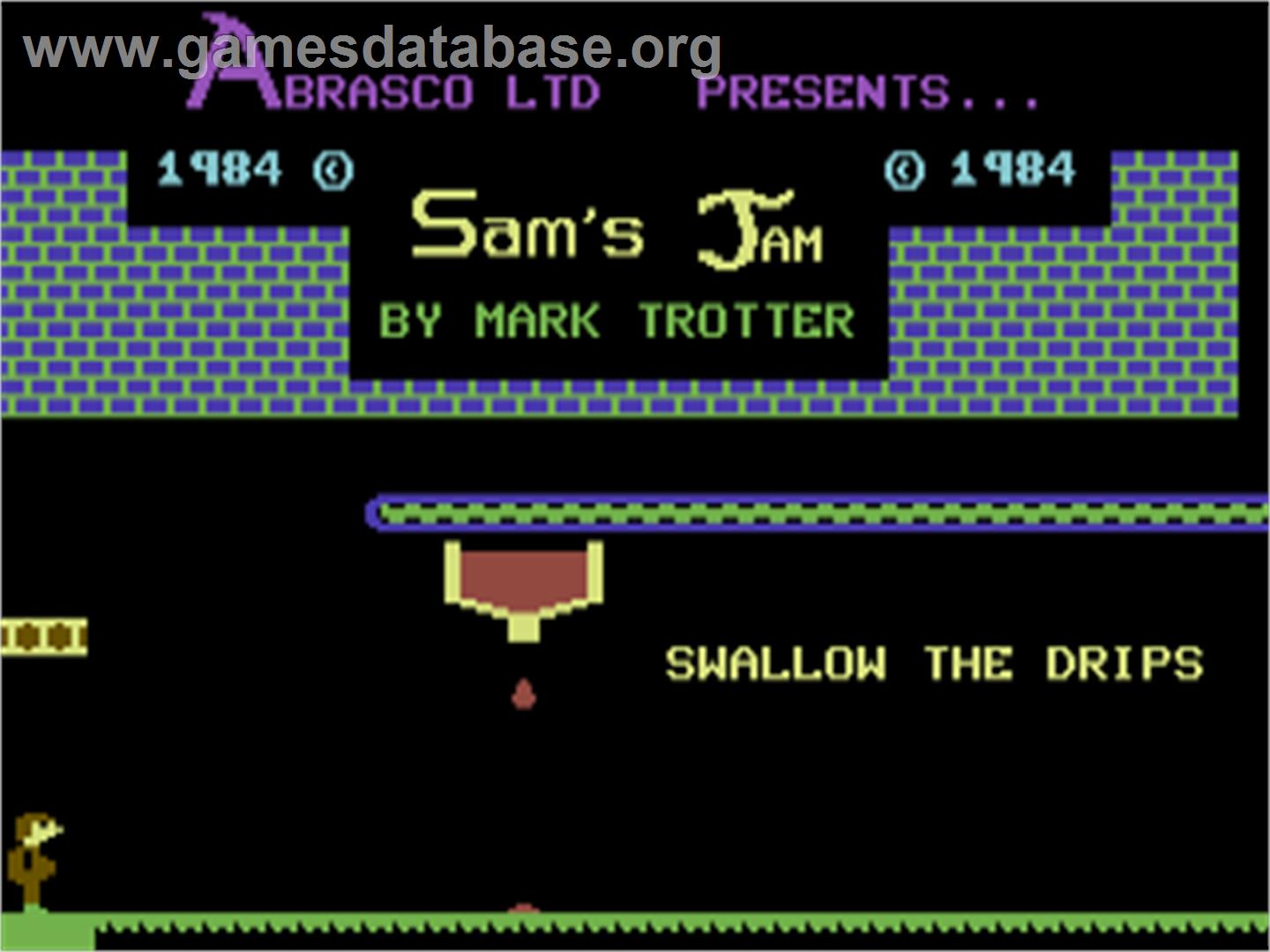 Sam's Jam - Commodore 64 - Artwork - Title Screen