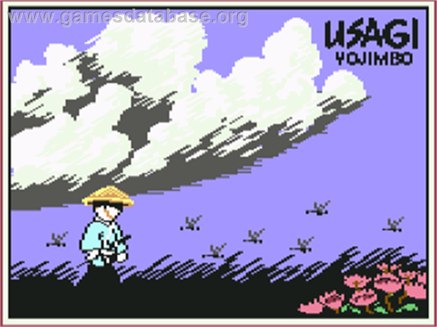 Samurai Warrior - The Battles Of Usaji Yojimbo - Commodore 64 - Artwork - Title Screen