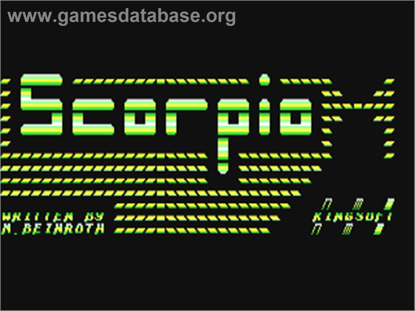 Scorpio - Commodore 64 - Artwork - Title Screen