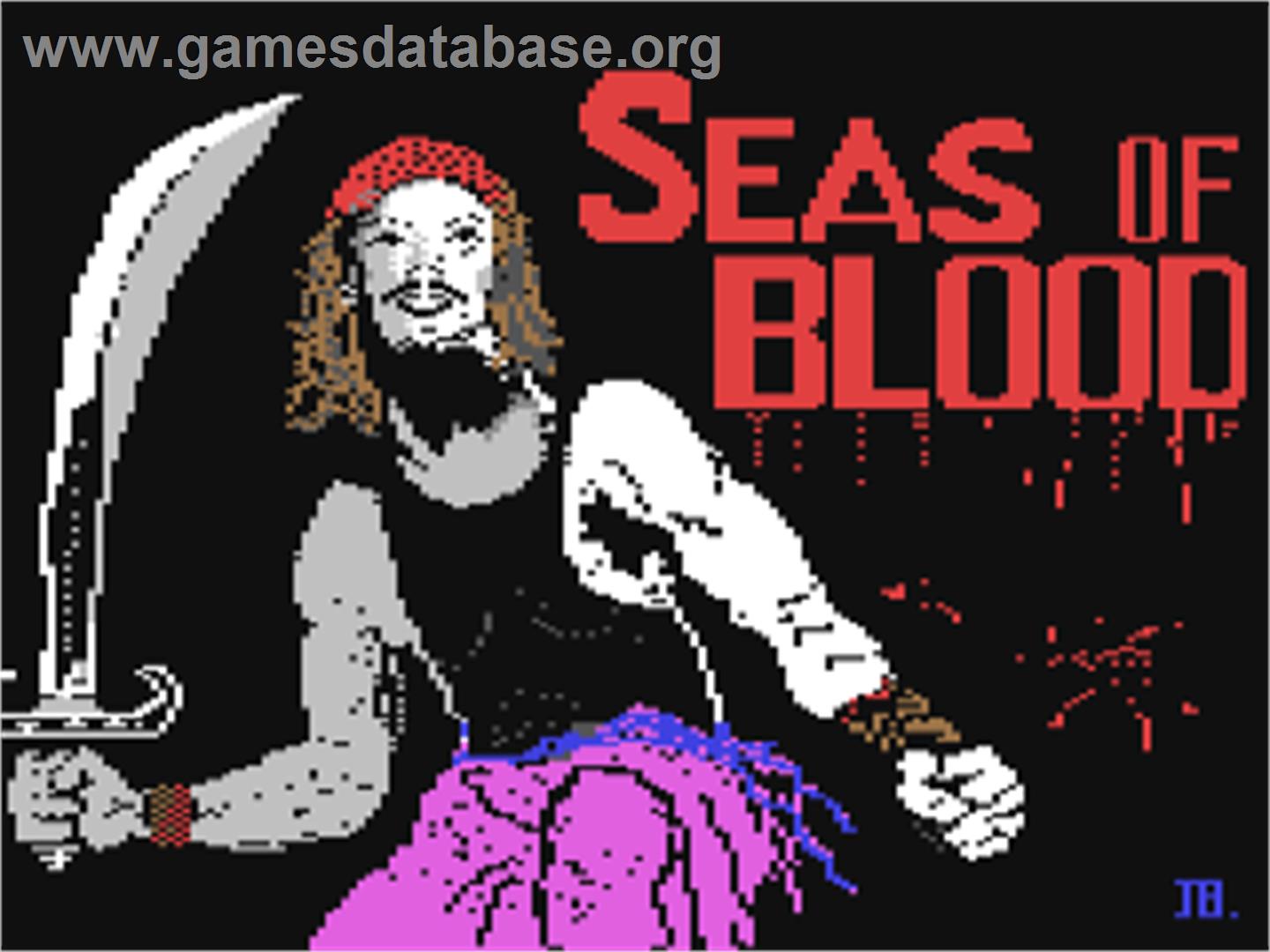 Seas of Blood (Adventure International) - Commodore 64 - Artwork - Title Screen