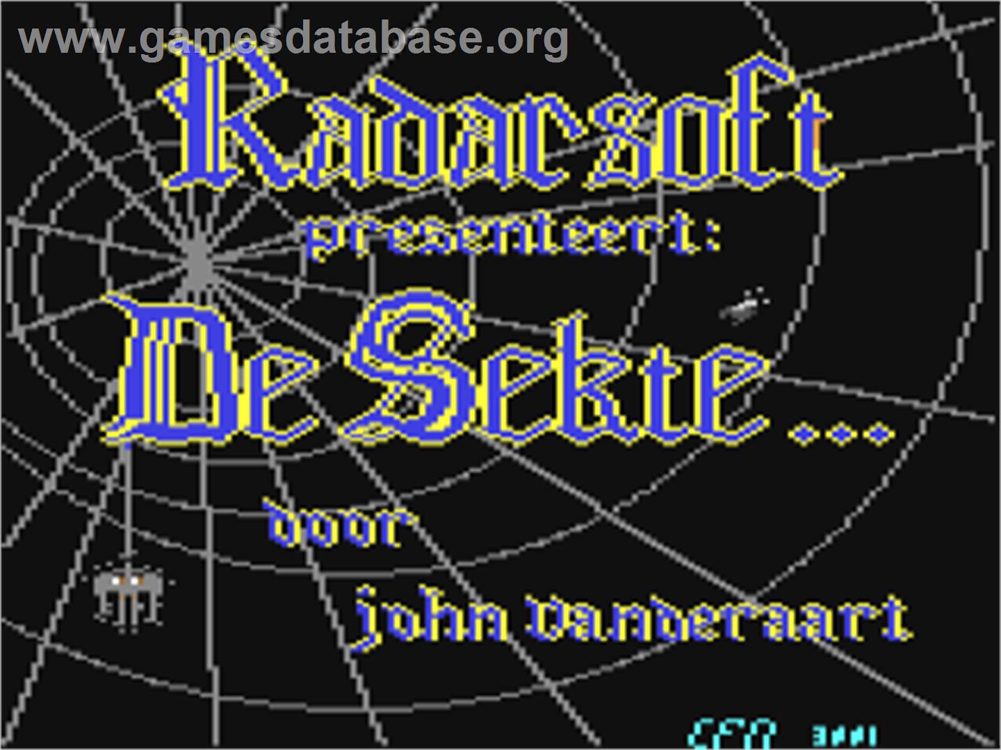 Sekte - Commodore 64 - Artwork - Title Screen