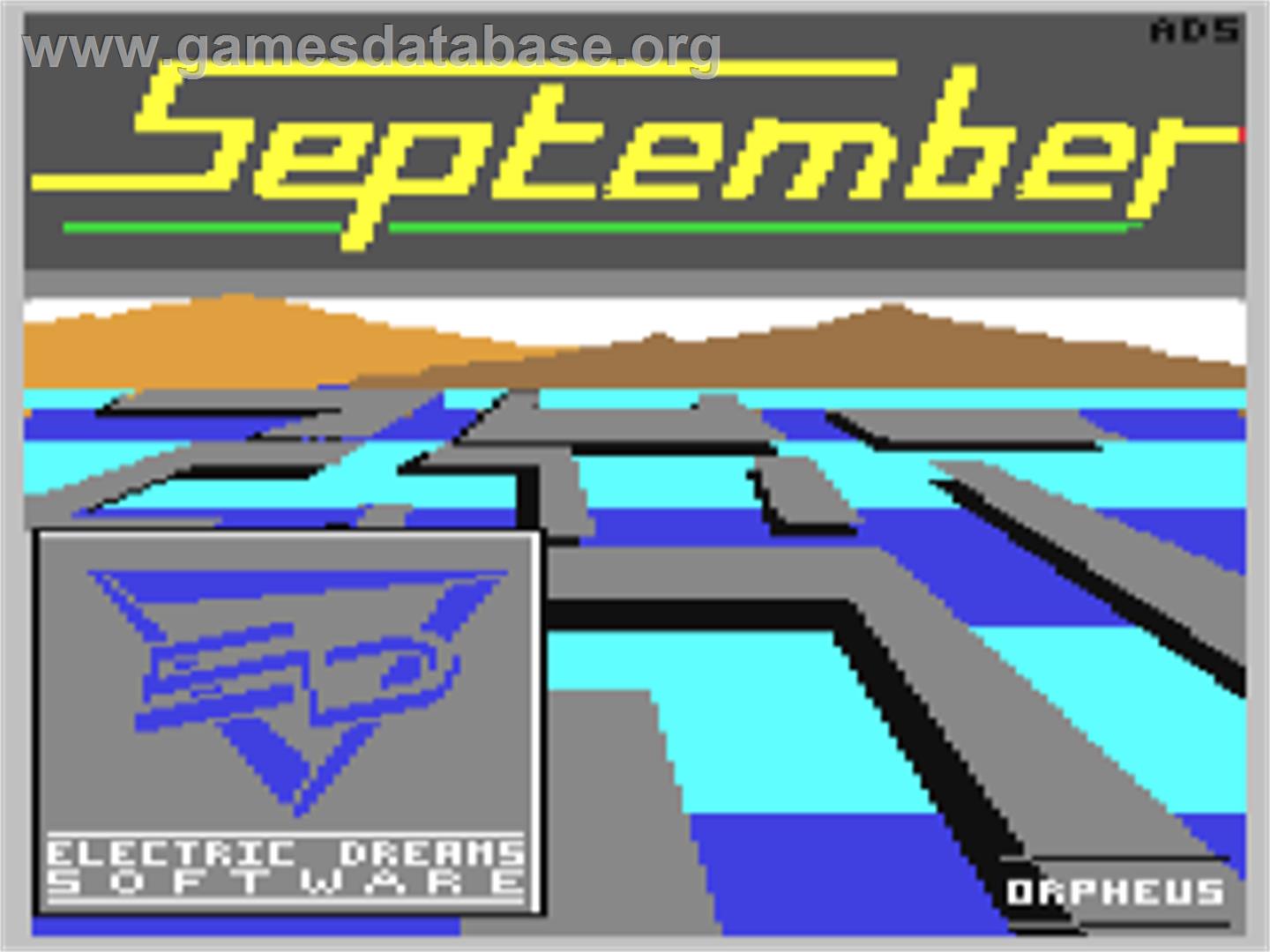 September - Commodore 64 - Artwork - Title Screen