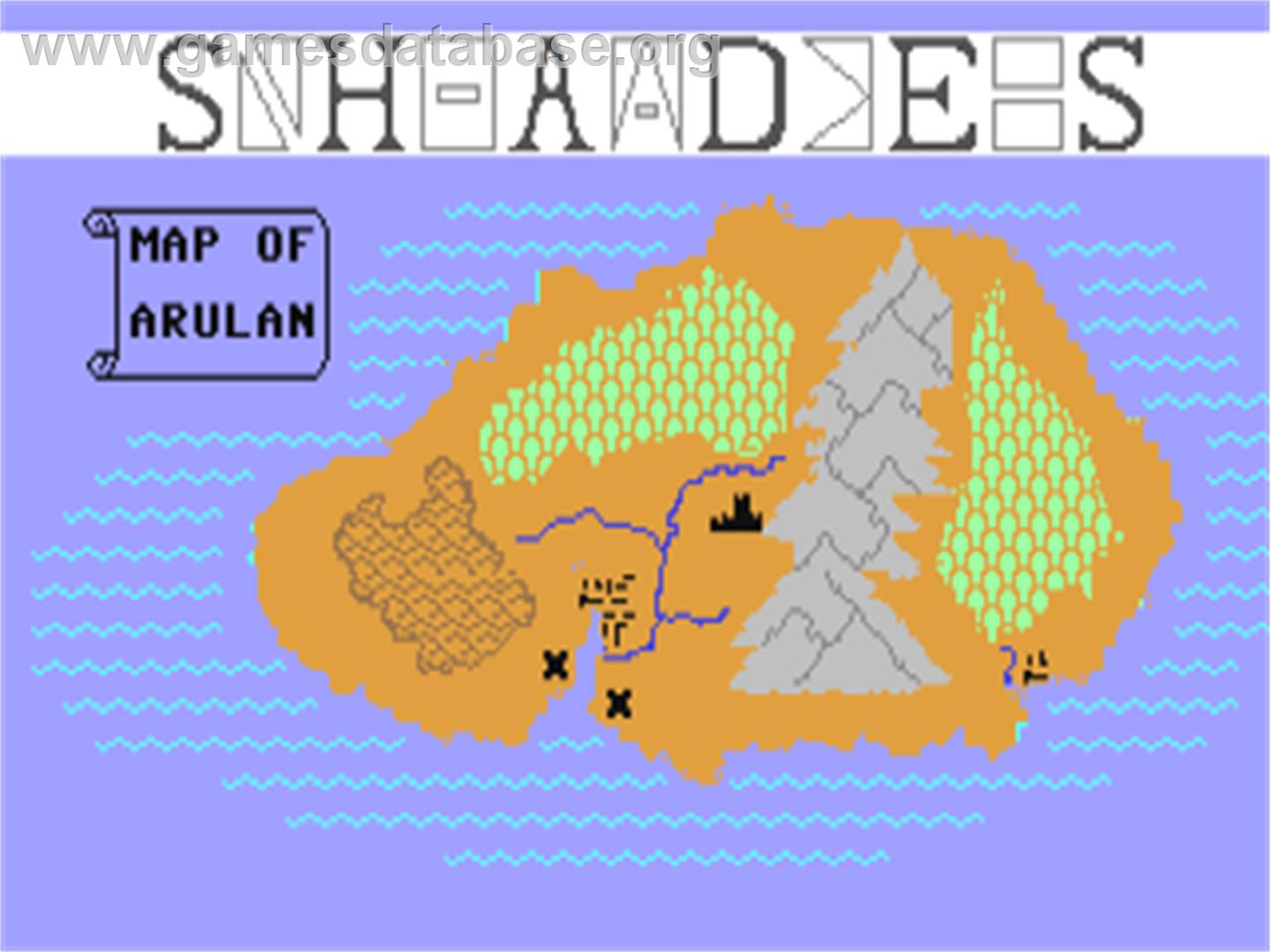 Shades - Commodore 64 - Artwork - Title Screen
