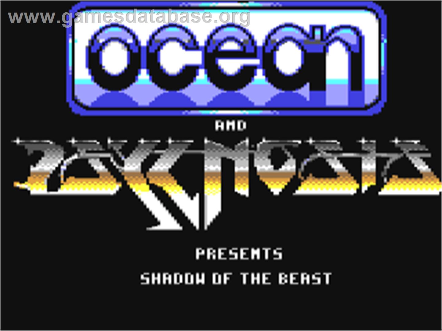 Shadow Of The Beast - Commodore 64 - Artwork - Title Screen