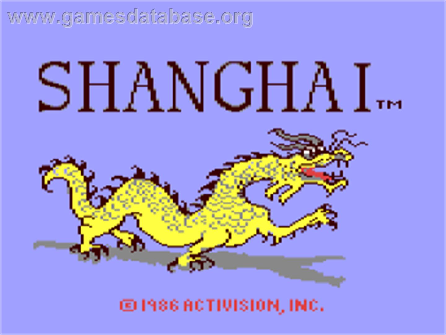 Shanghai - Commodore 64 - Artwork - Title Screen