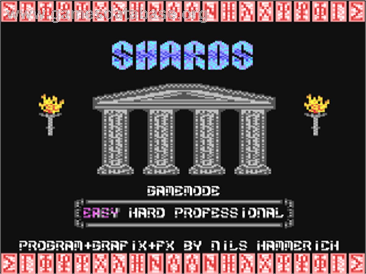 Shards - Commodore 64 - Artwork - Title Screen